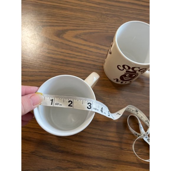 Houston Foods Cocoa Nut mugs set of two vintage cottage core - Picture 5 of 6